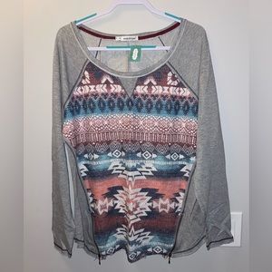 Nwot Maurices Aztec Printed Top sz 1X
